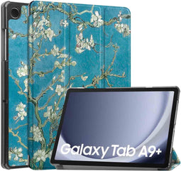 imoshion Tablet Hoes - Geschikt voor Samsung Galaxy Tab A9 Plus - Design Trifold Bookcase - Green Plant