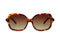 IKKI NORA 91-12 Dames Zonnebril - Handgemaakt - Plantaardig Acetaat - Gepolariseerd - Transparant Turtle bruin