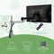 R-Go Tools Zepher - Dubbele monitorarm - Volledig instelbaar 100% circulair - Zwart