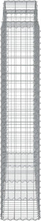 vidaXL - Schanskorven - 3 - st - gewelfd - 200x50x200/220 - cm - ijzer