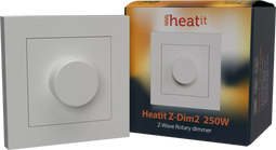 HeatIt Z-Dim2 - Dimmer - 1x Schakelaar - Wit