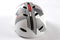 Volare Kinderhelm - Unisex - wit/zwart/rood