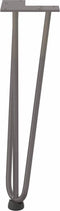 vidaXL - Haarspeld - tafelpoten - 4 - st - 42 - cm - massief - staal - naturel