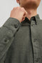 JACK&JONES JJPIQUE MELANGE LOGO SHIRT L/S - Casual overhemd - Slim fit - M