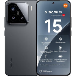 Xiaomi 15 - Zwart - 512 GB - Duale fysieke simkaart + eSIM