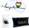 SMUG Slaapmasker - 100% Verduisterend - Verstelbaar Oogmasker in Satijn - Pride Love Print