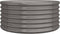 vidaXL - Plantenbak - 80x80x36 - cm - gepoedercoat - staal - grijs
