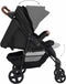vidaXL - Kinderwagen - 2-in-1 - staal - antracietkleurig