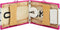 vidaXL - Massagetafel - inklapbaar - 2 - zones - hout - wit - en - roze