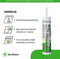Zwaluw Den Braven High Tack Lijmkit - Wit - 290ml