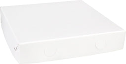 Zwanenhals/ verzenddoos | karton | 25x25x4.5cm | duplex | wit | 100 stuks