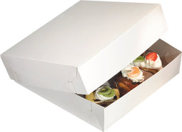 Zwanenhals/ verzenddoos | karton | 30x30x9cm | duplex | wit | 50 stuks