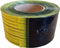 Zwart/Geel Afzetlint 75mm breed x 500mtr lang, 35my dik - Dubbelzijdig Zwart/Geel Geblokt - 1 Rol In Dispenserdoos - Waarschuwingslint - Afbakeningslint - (027.0010)