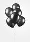 Zwarte ballonnen metallic | 10 stuks (multi)