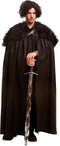 Zwarte bewaker cape voor mannen - Verkleedattribuut
