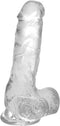 Zwarte Dildo S Pleasures Transparant (Ø 3,6 cm)
