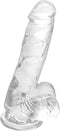 Zwarte Dildo S Pleasures Transparant (Ø 3,6 cm)