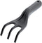 Zwarte kunststof handhark 25 cm - Tuingereedschap/moestuin/kruidentuin accessoires