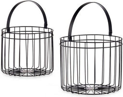 Zwarte Mand Metaal (2 Stuks)