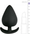 Zwarte medium buttplug Anker