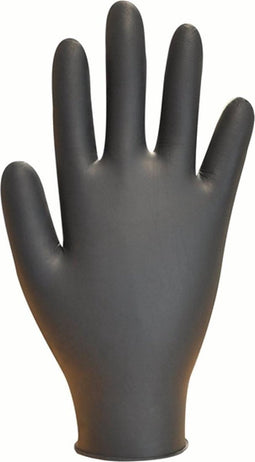 Zwarte nitrile handschoenen maat XL, 100 stuks