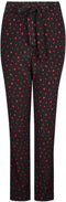 Zwarte pull-on broek van viscose.