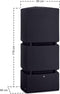 Zwarte regentank 800L | regenton | regenvat | waterton