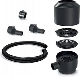 Zwarte Vulautomaat met Filter 75-110mm - Tuin - Regenpijp - Accessorisch voor Regenton - Bewatering