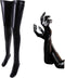 Zwartlook Leren Overknee Kousen Hold-Up Kousen Kniekousen en Lange Lederlook Handschoenen voor Dames