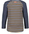 B.nosy Jongens T-shirt - Oak stripe - Never artwork - Maat 122/128