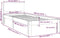 vidaXL - Bedframe - massief - hout - 75x190 - cm