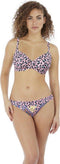Freya CALA FIESTA - Fold Bikini Brief - Bloemen en dierenprint - Roze zwart blauw geel - Maat L