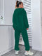 Zwear Casual Tekst Dames tweedelige outfits Koord Zak - maat L