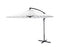 Zweefparasol 300cm voor tuin, terras of balkon - Vertikaal kantelbaar | Wit