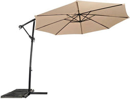 Zweefparasol Gemini - ecru doorsnee 3 mtr