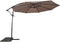 Zweefparasol Gemini Taupe 3 meter doorsnee 53014