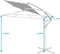 Zweefparasol-Hangparasol-zwevende parasol-zonwering-zonnescher-crèmekleur