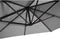 Zweefparasol Libra Grijs 250 x 250 cm - inclusief kruisvoet & hoes