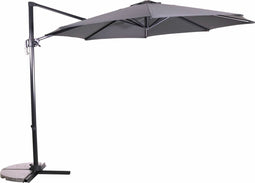 Zweefparasol Libra Grijs Ø300 cm - inclusief kruisvoet & hoes