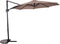 Zweefparasol Libra Taupe 250 x 250 cm - inclusief kruisvoet & hoes