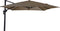 Zweefparasol Libra Taupe 250 x 250 cm - inclusief kruisvoet & hoes