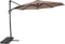 Zweefparasol Libra Taupe Ø300 cm - inclusief kruisvoet & hoes