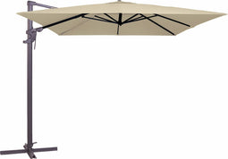 Zweefparasol monaco flex iii 300x300 cm polyester ecru grade 6 zonw...