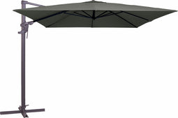 Zweefparasol monaco flex iii 300x300 cm polyester grey grade 6 zonw...