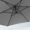 Zweefparasol Staal Donkergrijs Parasol Diameter 300 cm