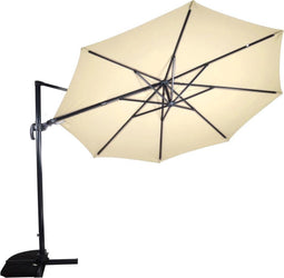 Zweefparasol VirgoFlex Ecru Ø350 cm - inclusief kruisvoet