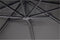 zweefparasol virgoflex grijs 300x400cm
