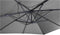 Zweefparasol VirgoFlex Grijs 3x3m 360° draaibaar
