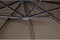 zweefparasol virgoflex taupe 300x400cm