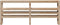 vidaXL - Hoofdbord - met - schappen - 180 - cm - massief - grenenhout
